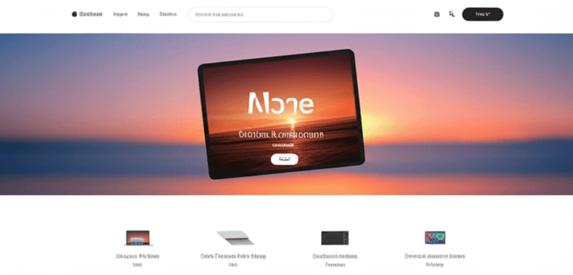 Apple Website Clone - Project Screenshot
